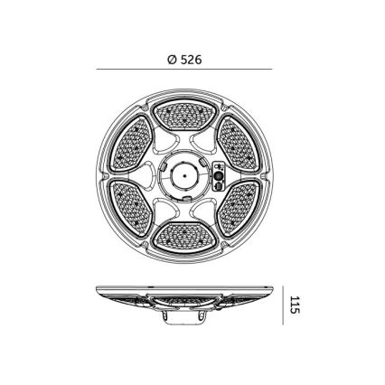 Lampă stradală solară cu senzor SOLSUMI LED/25W/3,2V IP54 25000 mAh + telecomandă