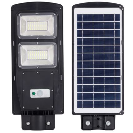 Lampă stradală solară LED cu senzor STREET 2xLED/6W/3,2V 12000 mAh IP65 + telecomandă