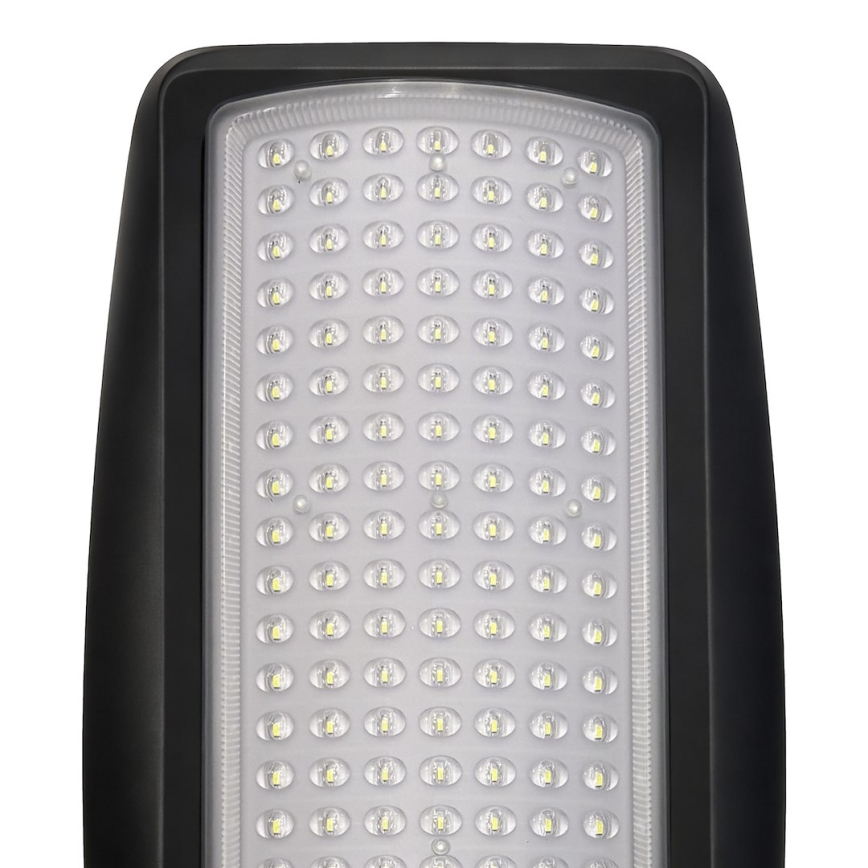 Lampă stradală solară LED reglabilă cu senzor VENICE LED/100W/3,2V 6000 mAh IP65, neagră + telecomandă
