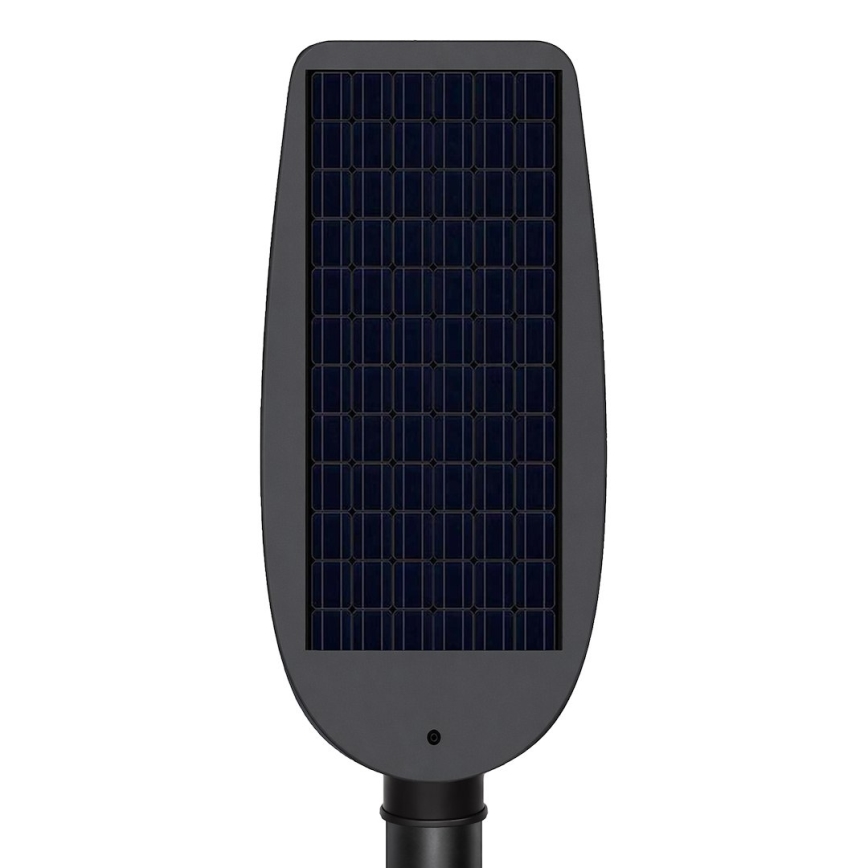Lampă stradală solară LED reglabilă cu senzor VENICE LED/100W/3,2V 6000 mAh IP65, neagră + telecomandă