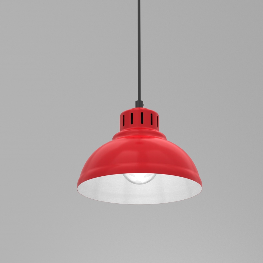 Lampa suspendata ALTAR 1xE27/60W roșu