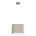 Lampă suspendată cu cablu ARDEN 1xE27/15W/230V Ø 25 cm, bej