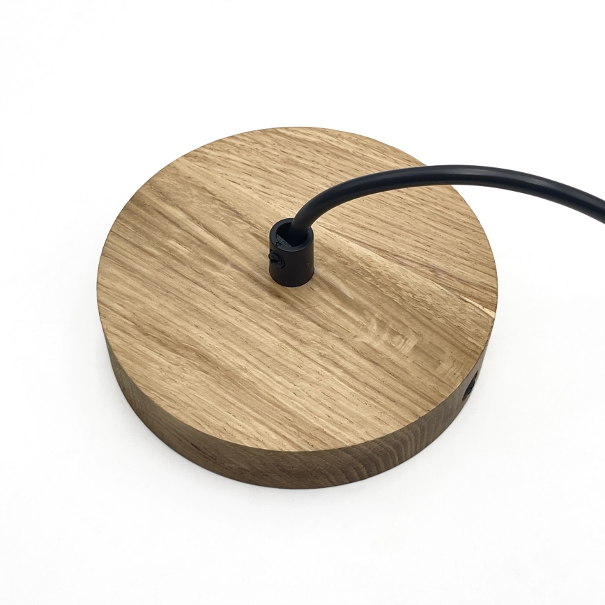 Lampă suspendată cu cablu ASTA 1x E27/60W/230V Ø 28 cm, stejar