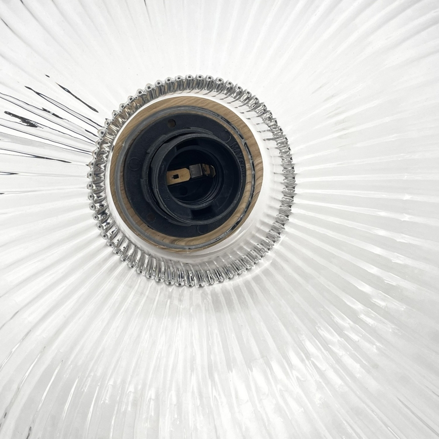 Lampă suspendată cu cablu ASTA 1x E27/60W/230V Ø 28 cm, stejar