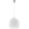 Lampă suspendată cu cablu BALL, 1xE27/15W/230V, Ø 30 cm, albă