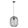 Lampă suspendată cu cablu OVELLA 1xE27/15W/230V Ø 34 cm neagră