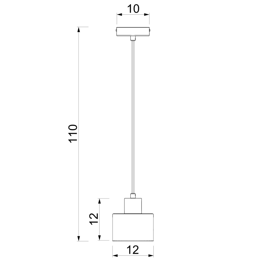 Lampă suspendată cu cablu PARKLA 1xE27/15W/230V bej