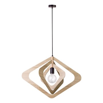 Lampă suspendată cu cablu ROXIE 1xE27/15W/230V maro