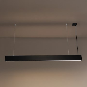 Lampă suspendată LED pe cablu, 55 W, 230 V, 3000/4000/6500 K, 120 cm, neagră