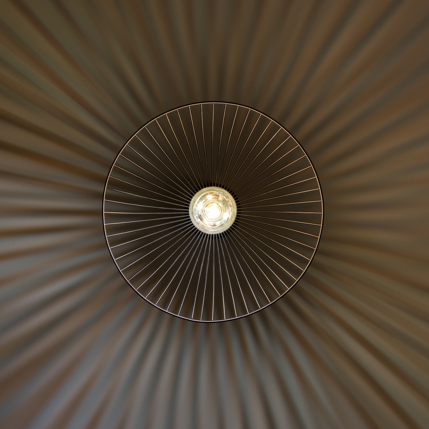 Lampă suspendată LED pe cablu CERIA WIRE 1xE27/40W/230V, Ø 38 cm, negru