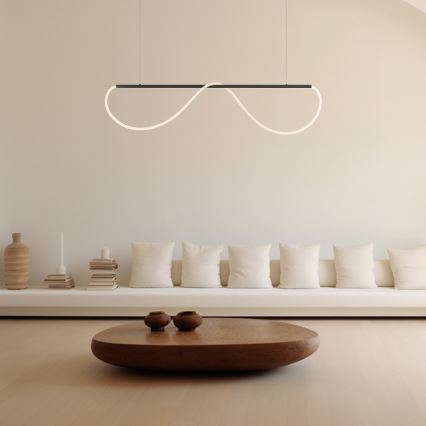 Lampă suspendată LED pe cablu MELECA, 36W, 230V, 3000/4000/6000K, 160 cm, negru