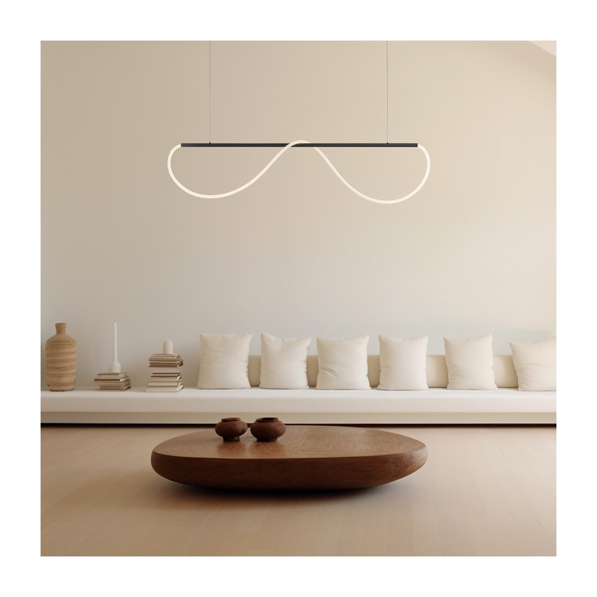 Lampă suspendată LED pe cablu MELECA, 36W, 230V, 3000/4000/6000K, 160 cm, negru