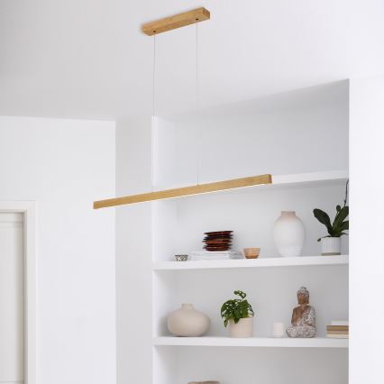 Lampă suspendată LED pe cablu VERDE LED/18W/230V 3000K 106 cm stejar