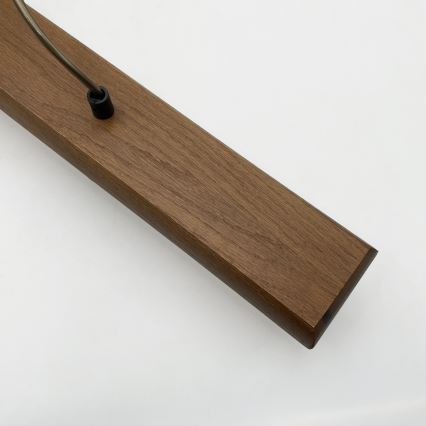 Lampă suspendată pe cablu AIDA 2xE27/15W/230V Ø 35 cm stejar/crem