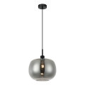 Lampă suspendată pe cablu ALAN 1xE27/40W/230V negru fumuriu