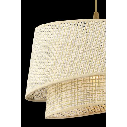 Lampă suspendată pe cablu BARETTE 1xE27/60W/230V, crem