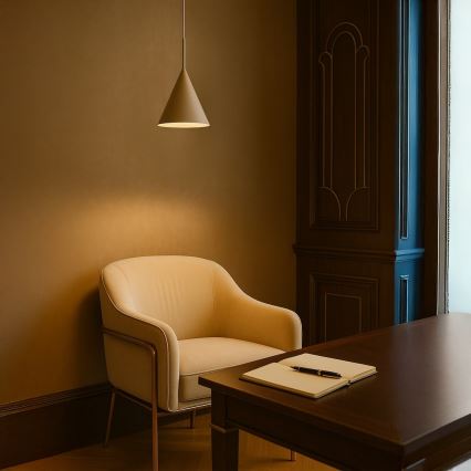 Lampă suspendată pe cablu CAPITAL 1xGX53/15W/230V, Ø17 cm, bej