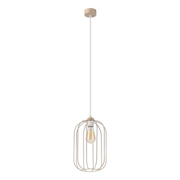 Lampă suspendată pe cablu DESTELLO 1xE27/15W/230V Ø 21 cm bej