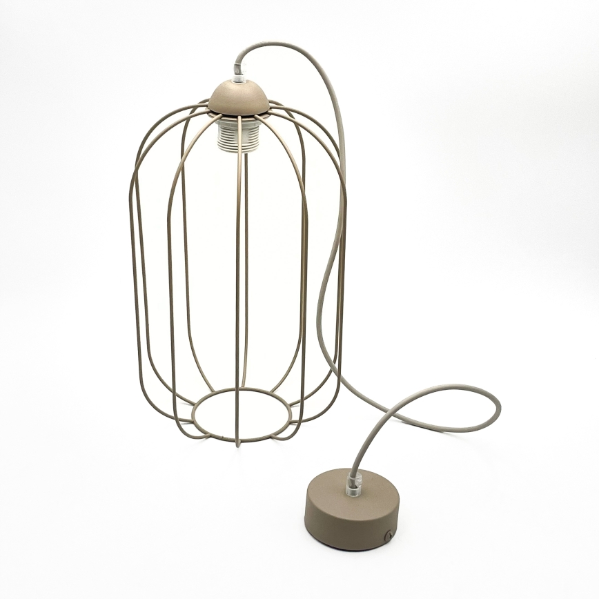 Lampă suspendată pe cablu DESTELLO 1xE27/15W/230V Ø 21 cm bej