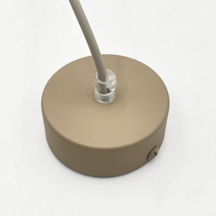 Lampă suspendată pe cablu DESTELLO 1xE27/15W/230V Ø 21 cm bej
