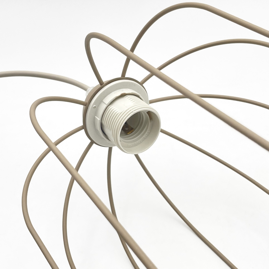 Lampă suspendată pe cablu DESTELLO 1xE27/15W/230V Ø 21 cm bej