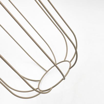 Lampă suspendată pe cablu DESTELLO 1xE27/15W/230V Ø 21 cm bej