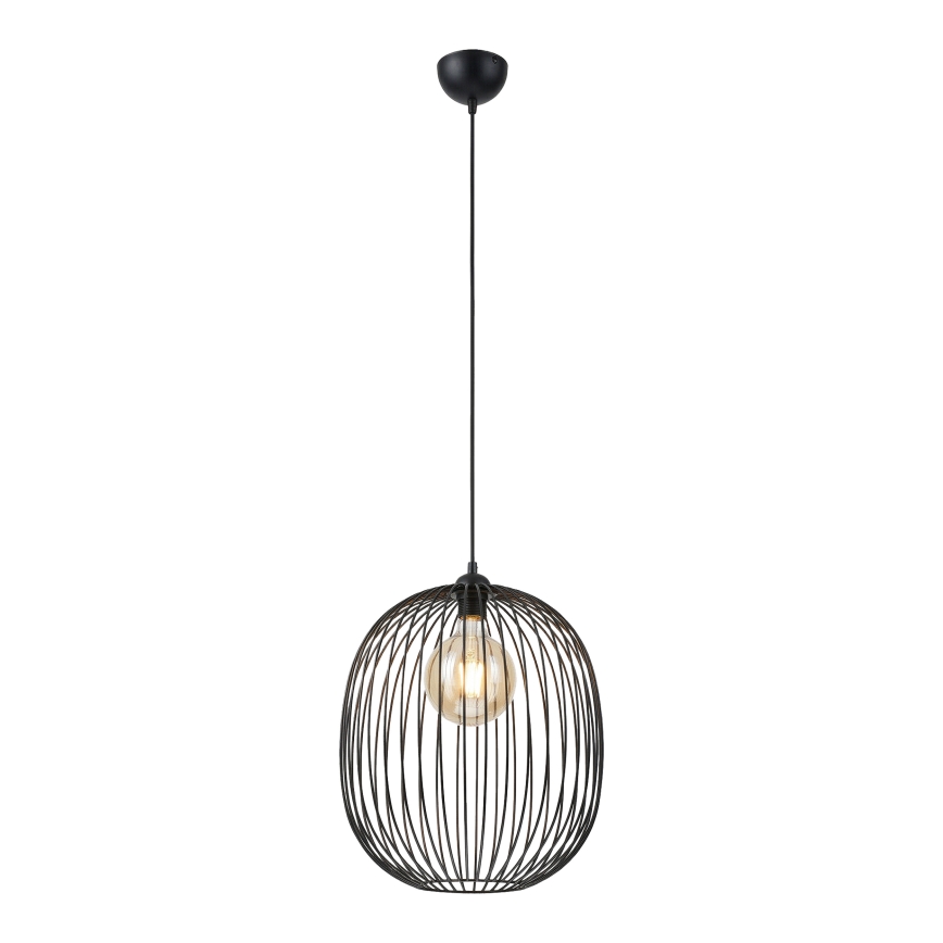 Lampă suspendată pe cablu DESTELLO 1xE27/15W/230V Ø 33 cm negru