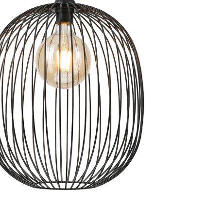Lampă suspendată pe cablu DESTELLO 1xE27/15W/230V Ø 33 cm negru