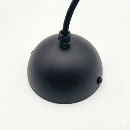 Lampă suspendată pe cablu DESTELLO 1xE27/15W/230V Ø 33 cm negru