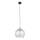 Lampă suspendată pe cablu DEVI 1xE27/15W/230V negru/transparent