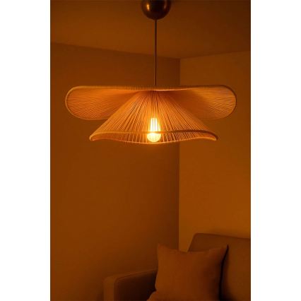 Lampă suspendată pe cablu DUVELA 1xE27/40W/230V bej