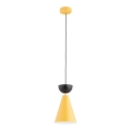 Lampă suspendată pe cablu ENTORI 1xE27/15W/230V galben/negru