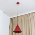 Lampă suspendată pe cablu ETNA II, 1xE27/15W/230V, Ø 25 cm, roșu