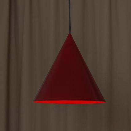 Lampă suspendată pe cablu ETNA II, 1xE27/15W/230V, Ø 25 cm, roșu