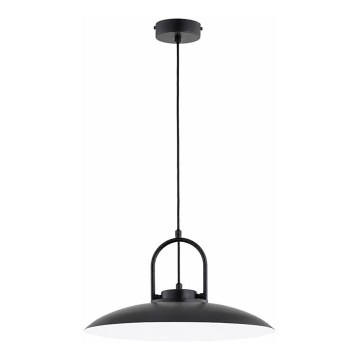 Lampă suspendată pe cablu HATTORI 1xE27/15W/230V, neagră