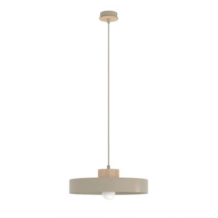 Lampă suspendată pe cablu KIVI 1xE27/15W/230V bej
