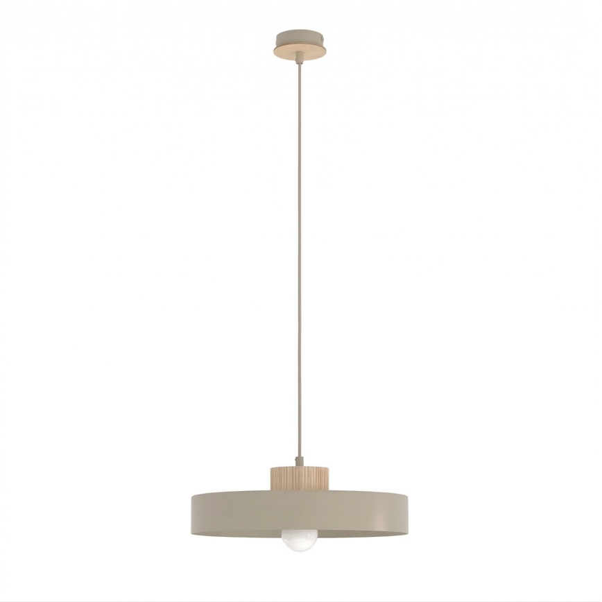 Lampă suspendată pe cablu KIVI 1xE27/15W/230V bej
