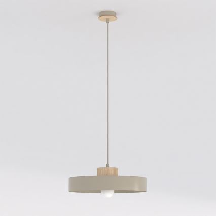 Lampă suspendată pe cablu KIVI 1xE27/15W/230V bej