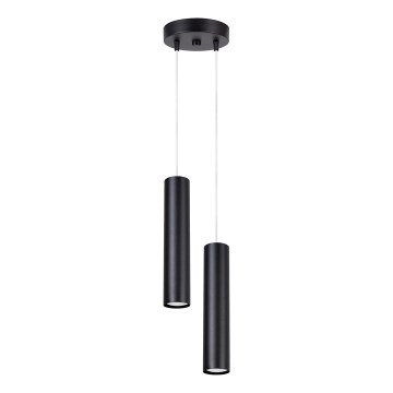 Lampă suspendată pe cablu LAGOS, 2 x GU10, 10 W, 230 V, negru