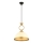 Lampă suspendată pe cablu MONZA 1xE27/40W/230V Ø 26 cm crem/bronz