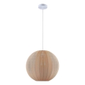 Lampă suspendată pe cablu SENSAI, 1xE27/20W/230V, Ø 40 cm, bej