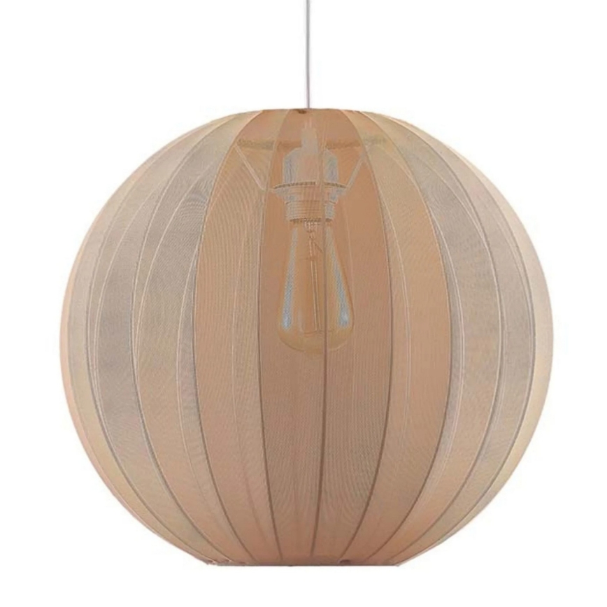 Lampă suspendată pe cablu SENSAI, 1xE27/20W/230V, Ø 40 cm, bej