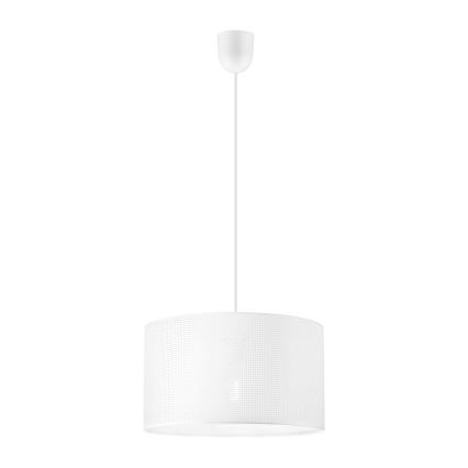 Lampă suspendată pe cablu SIRJA PLISADO, 1xE27/15W/230V, Ø 35 cm, albă