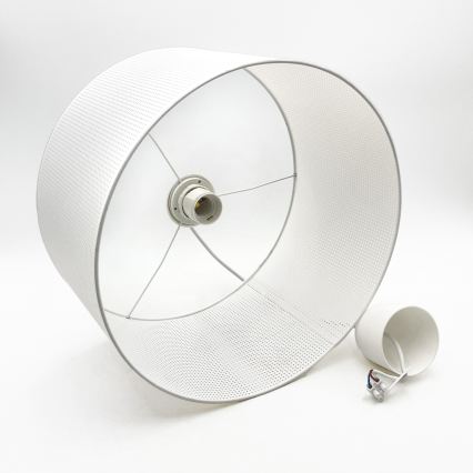 Lampă suspendată pe cablu SIRJA PLISADO, 1xE27/15W/230V, Ø 35 cm, albă