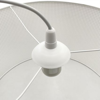 Lampă suspendată pe cablu SIRJA PLISADO, 1xE27/15W/230V, Ø 35 cm, albă
