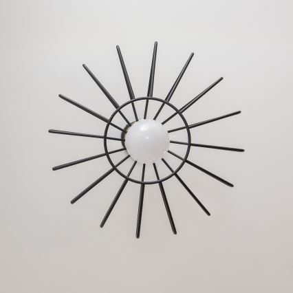 Lampă suspendată pe cablu SOLANO 1xE27/15W/230V negru/auriu