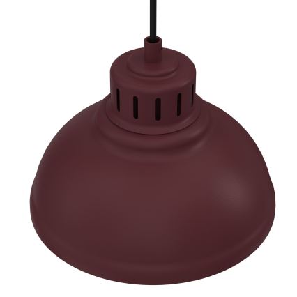 Lampă suspendată pe cablu SVEN 1xE27/15W/230V vișinie