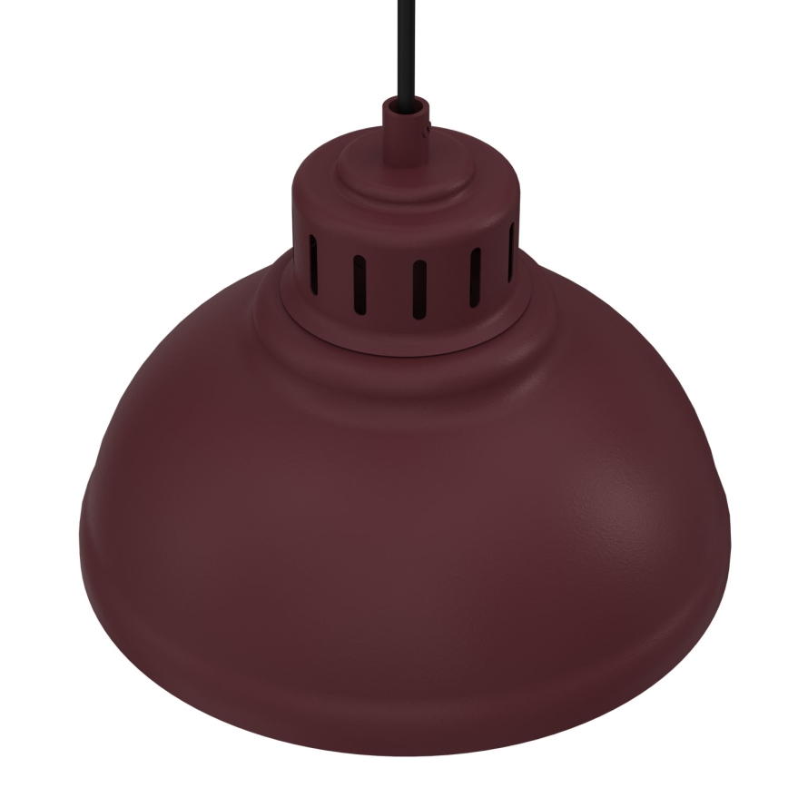 Lampă suspendată pe cablu SVEN 1xE27/15W/230V vișinie