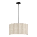 Lampă suspendată pe cablu WAVY 1xE27/14W/230V bej