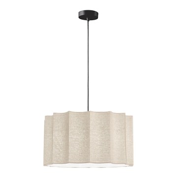 Lampă suspendată pe cablu WAVY 1xE27/14W/230V bej